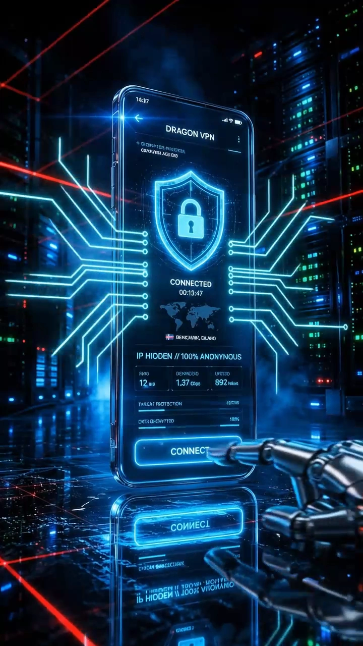 VPN — киберпанк-реклама